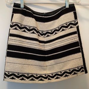 Madewell patterned mini skirt